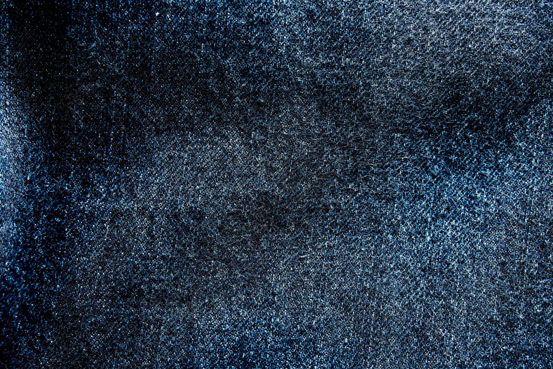 Close-up of reclaimed denim fabric
