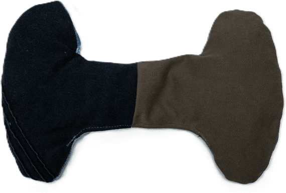 Denim bone dog toy